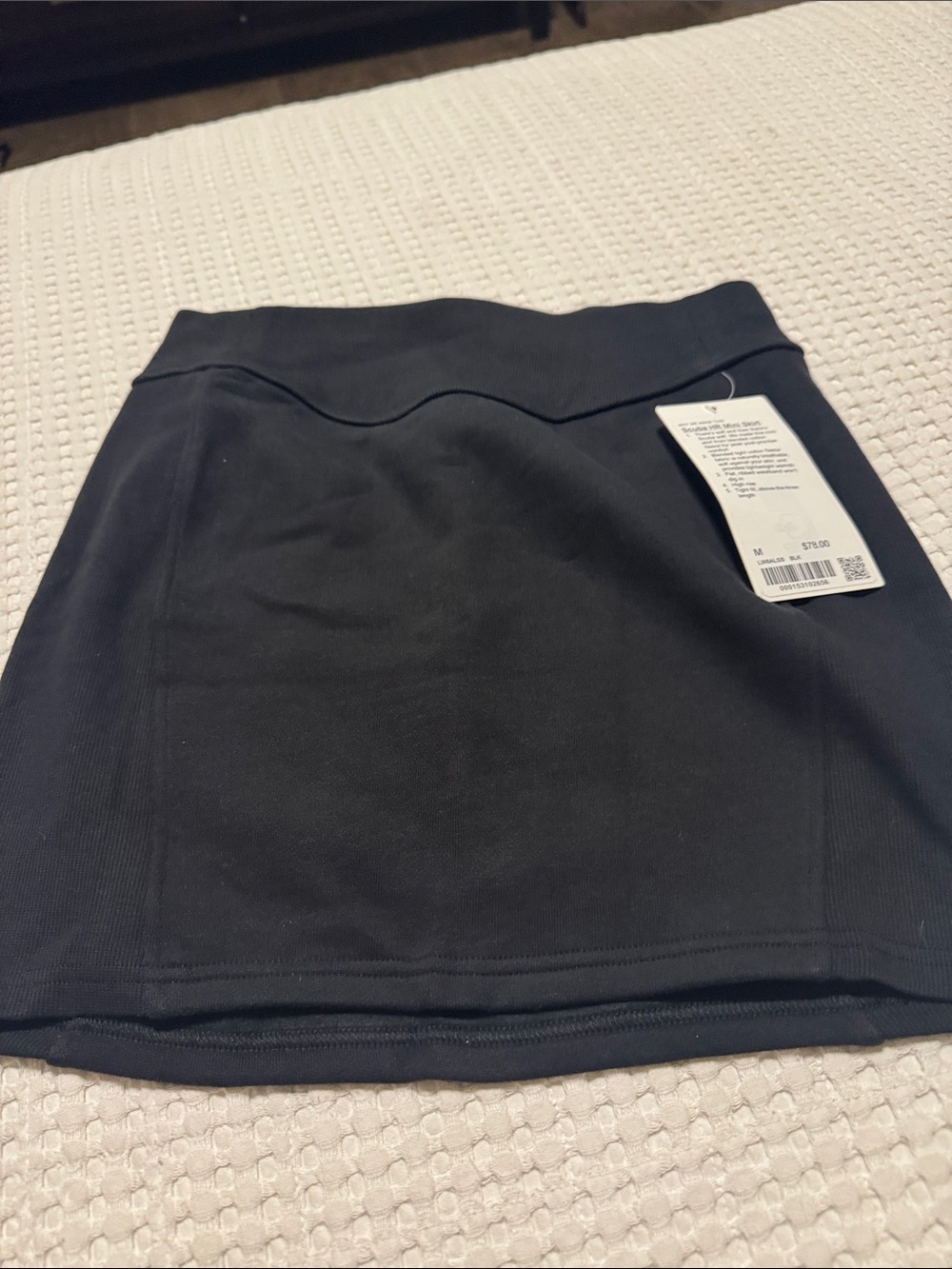 lululemon athletica Black Stretch Mini Skirt